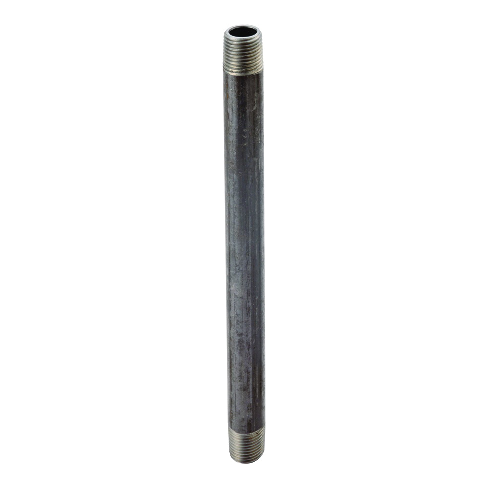 3/8X41/2 Pipe Nipple, 3/8 in, Male, Steel, 40 Schedule, 4-1/2 in L