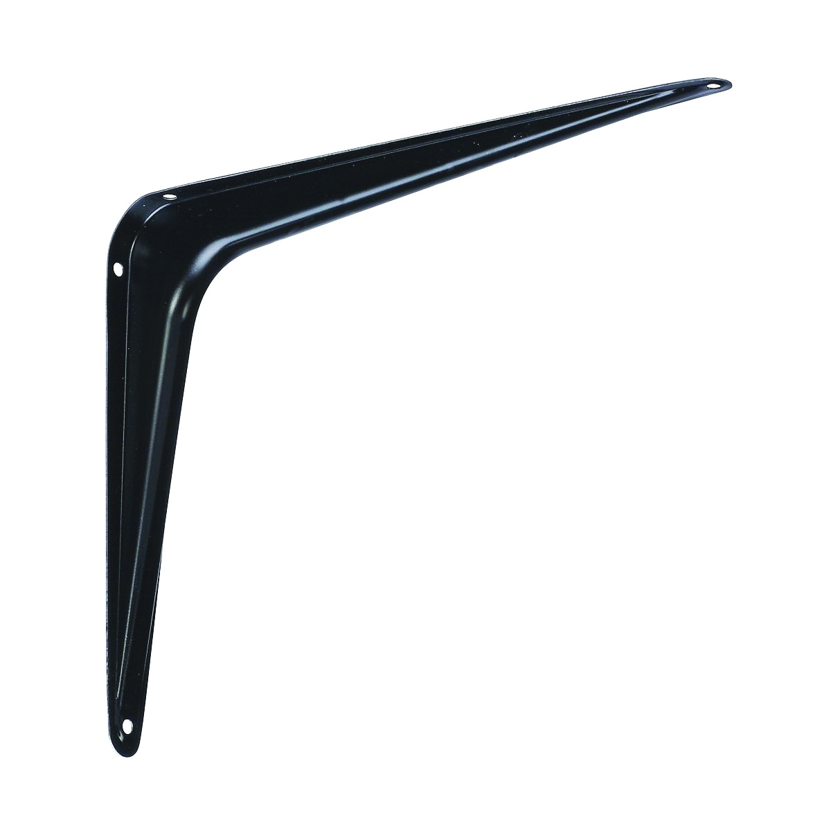 211BC N218-941 Shelf Bracket, 100 lb, 8 in L, Steel, Black