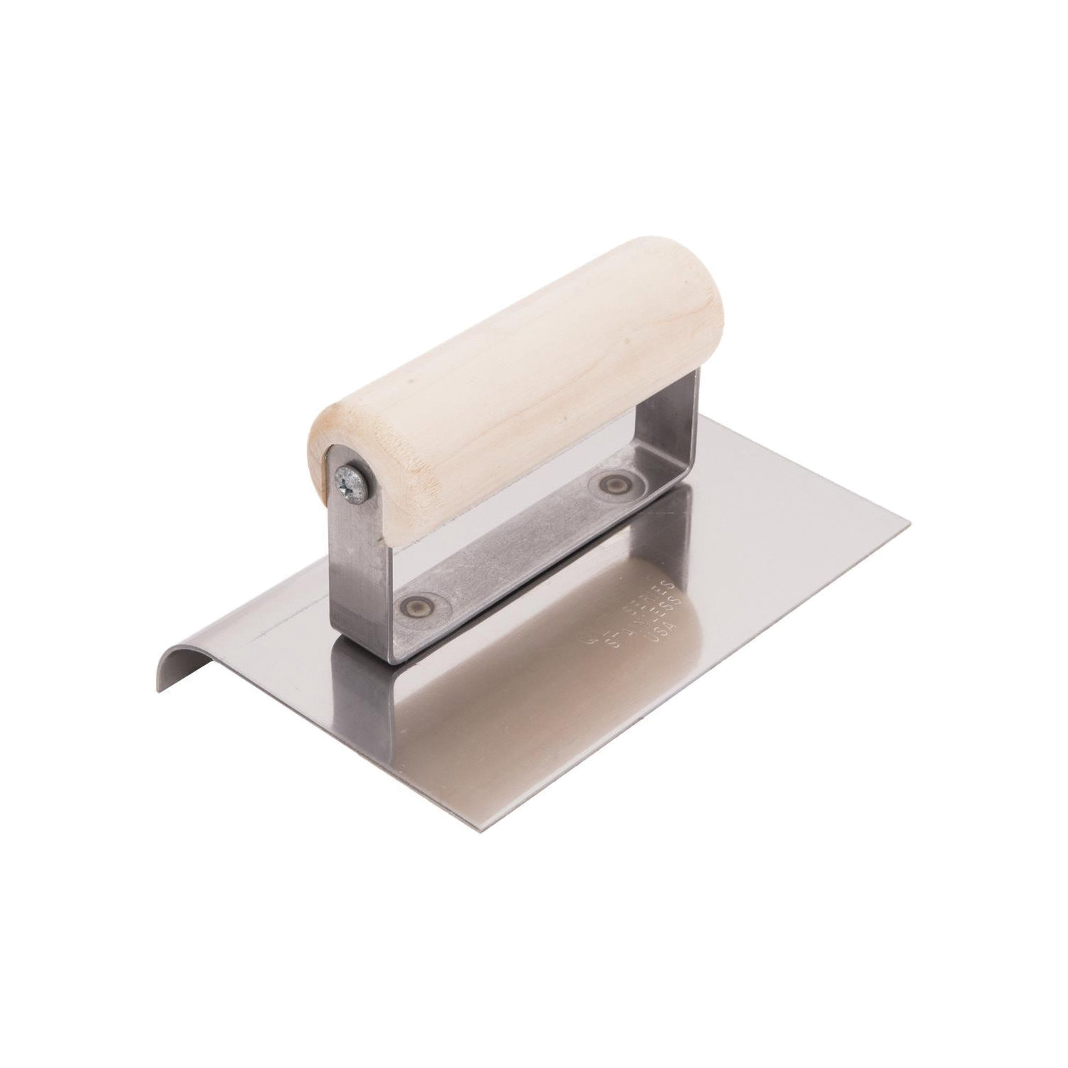 QLT CE509S Hand Edger, 6 in L Blade, 4 in W Blade, Stainless Steel Blade, 5/8 in Lip, 1/2 in Lip Radius, Wood Handle - 4