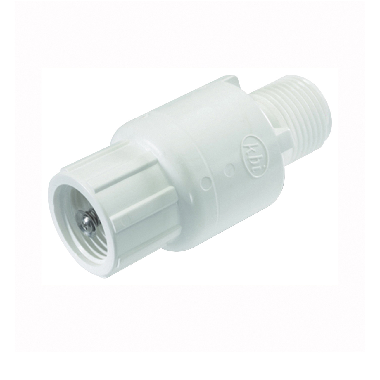 NDS 1001-07 Spring Check Valve, 3/4 in, FPT, 200 psi Pressure, PVC Body - 1
