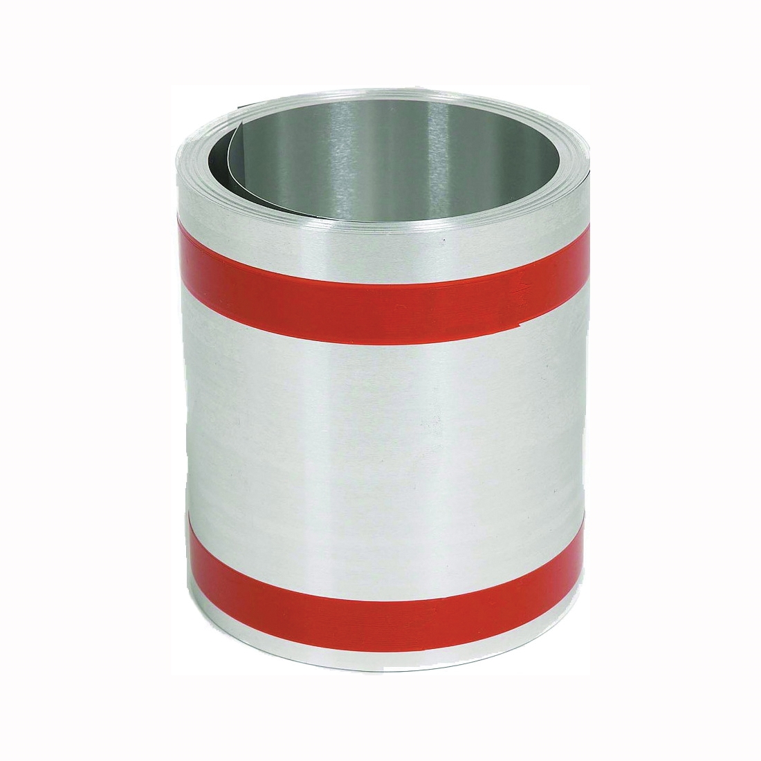 68110 Roll Valley Flashing, 50 ft L, 10 in W, Aluminum, Silver