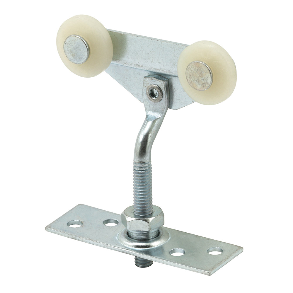 N 6527 Roller Assembly, 3/4 in Dia Roller, 1/4 in W Roller, Nylon/Steel, Silver, 2-Roller, 65 lb