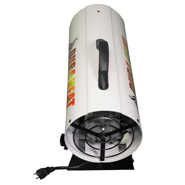 Dura Heat GFA40 Forced Air Heater, 20 lb Fuel Tank, Liquid Propane, 40000 Btu, 1000 sq-ft Heating Area, White - 1