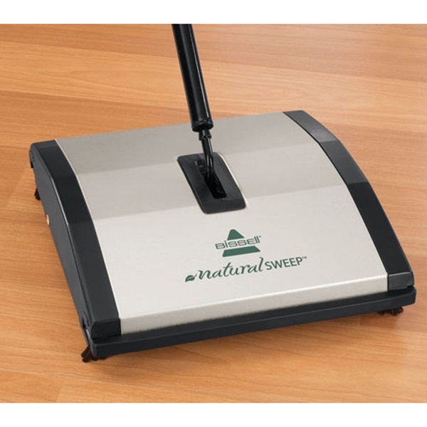 BISSELL Natural Sweep 92N0 Floor and Carpet Sweeper, 9-1/2 in W Cleaning Path, Green - 5