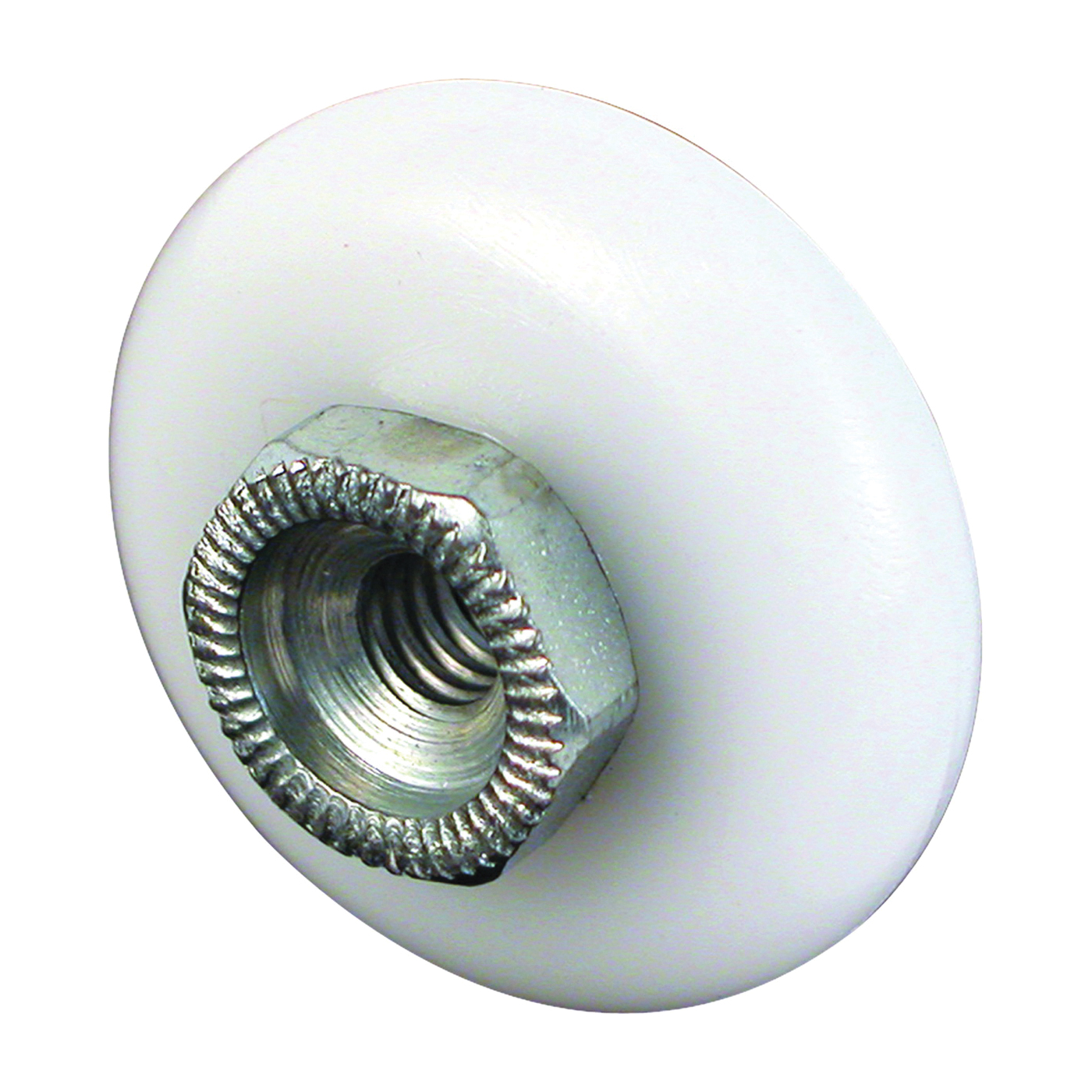 M 6002 Shower Door Roller, Plastic, White, For: 7/8 in Tall, V-Shaped Tracks