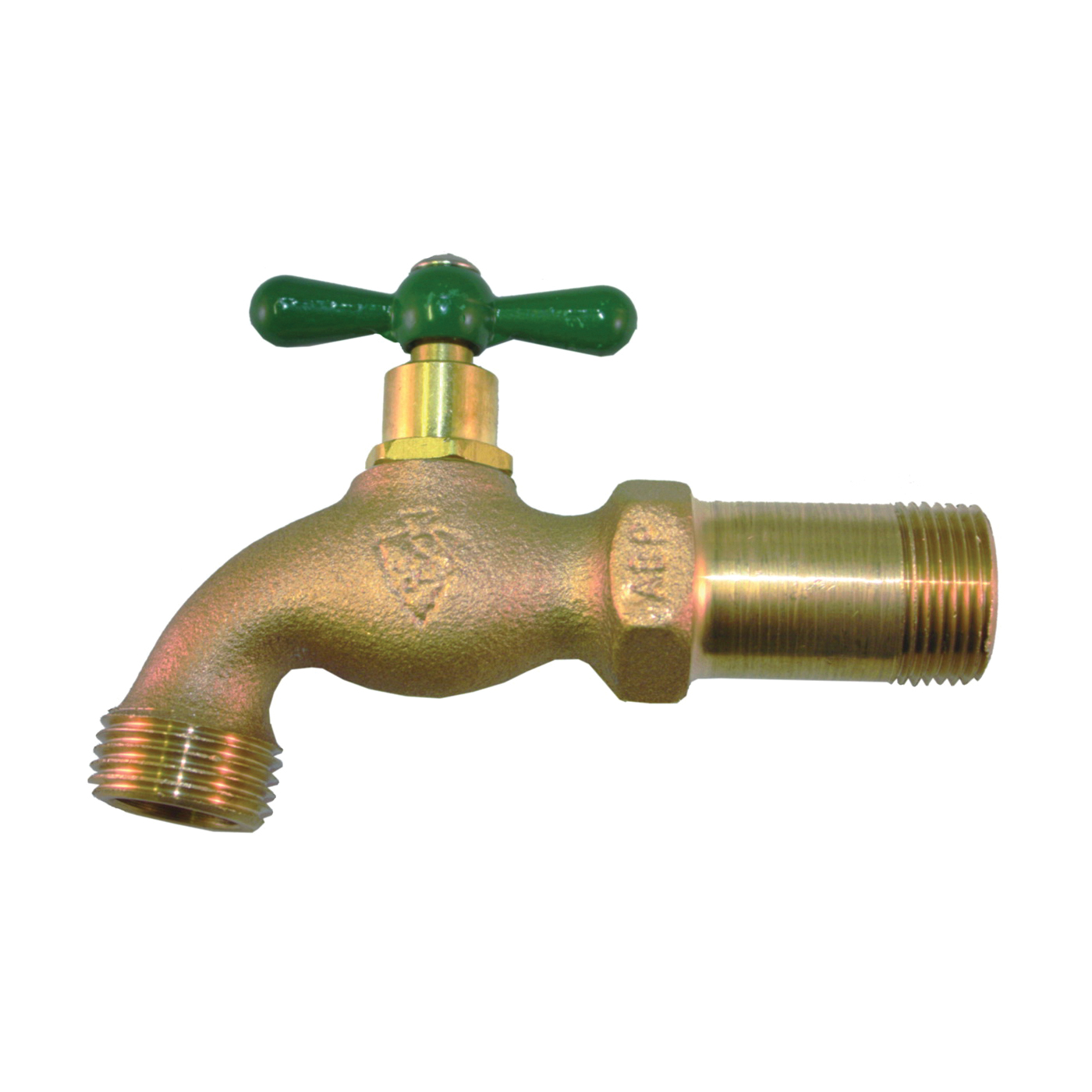 202LF Standard Hose Bibb, 3/4 in Connection, MIP x Male Hose, 8 to 9 gpm, 125 psi Pressure, Brass Body