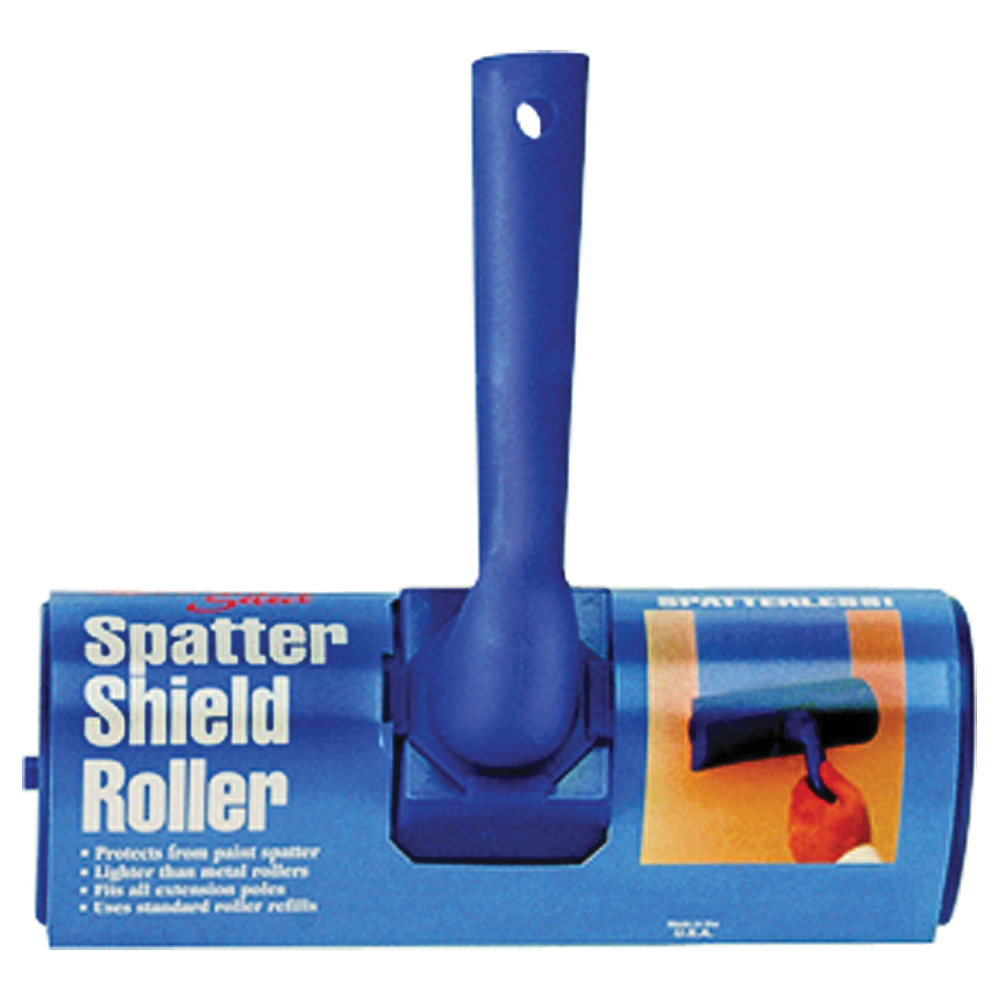 7938 Spatter Shield Paint Roller, Plastic Handle, 3/8 Nap
