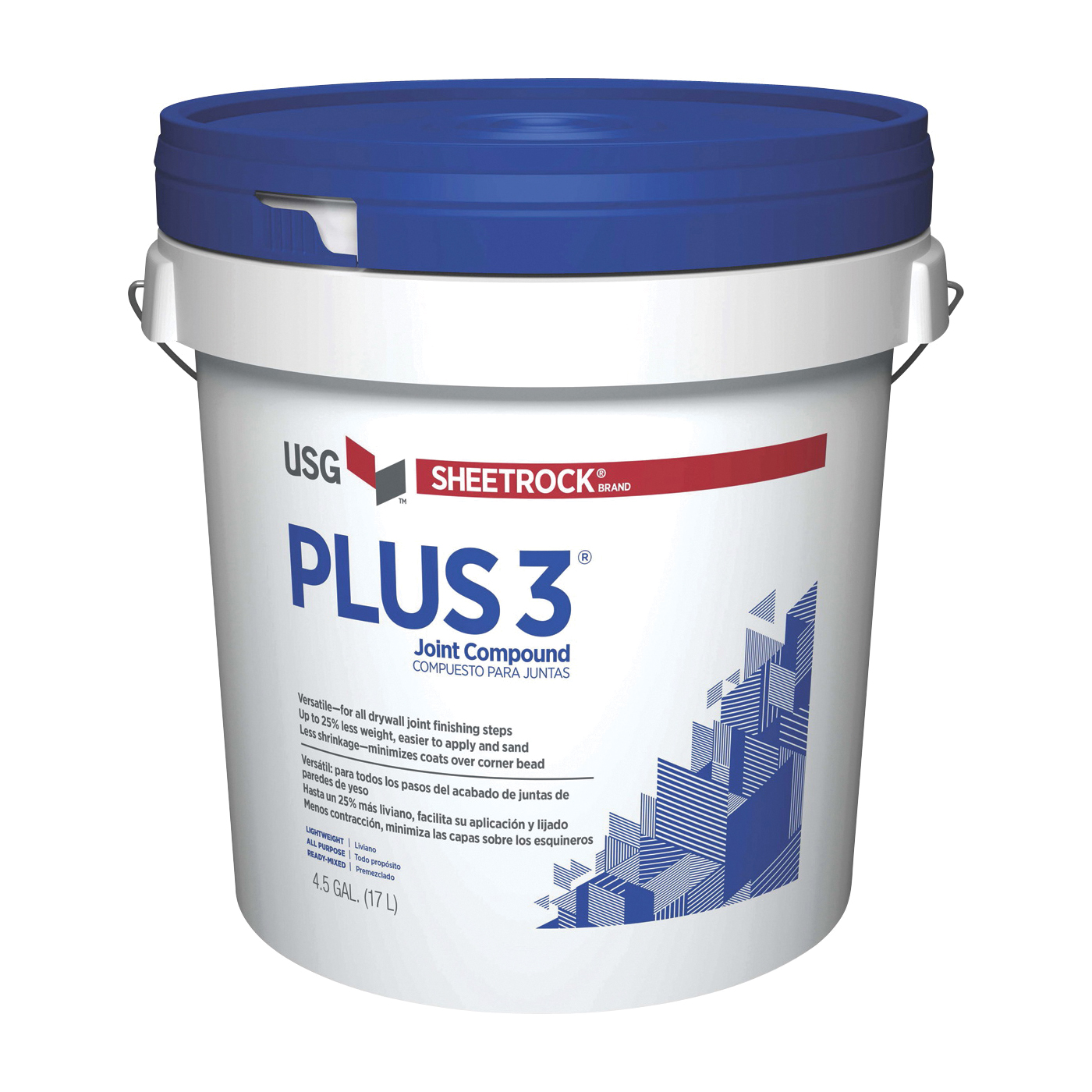 Plus 3 381466048 Joint Compound, Paste, Off-White, 4.5 gal, Pail