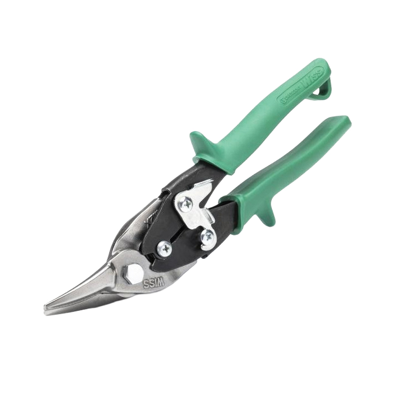 M2R Aviation Snip, 9-3/4 in OAL, 1.38 in L Cut, Right Cut, Molybdenum Steel Blade, Contoured Handle