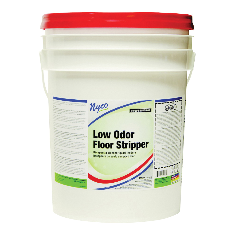Nyco NL402-P5 Floor Stripper, 5 gal Pail, Liquid, Low-odor, Yellow