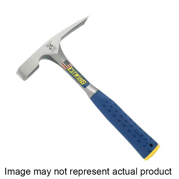 E3-20BLC Bricklayer/Mason's Hammer, 20 oz Head, Smooth Face Head, Steel Head, 11-1/4 in OAL