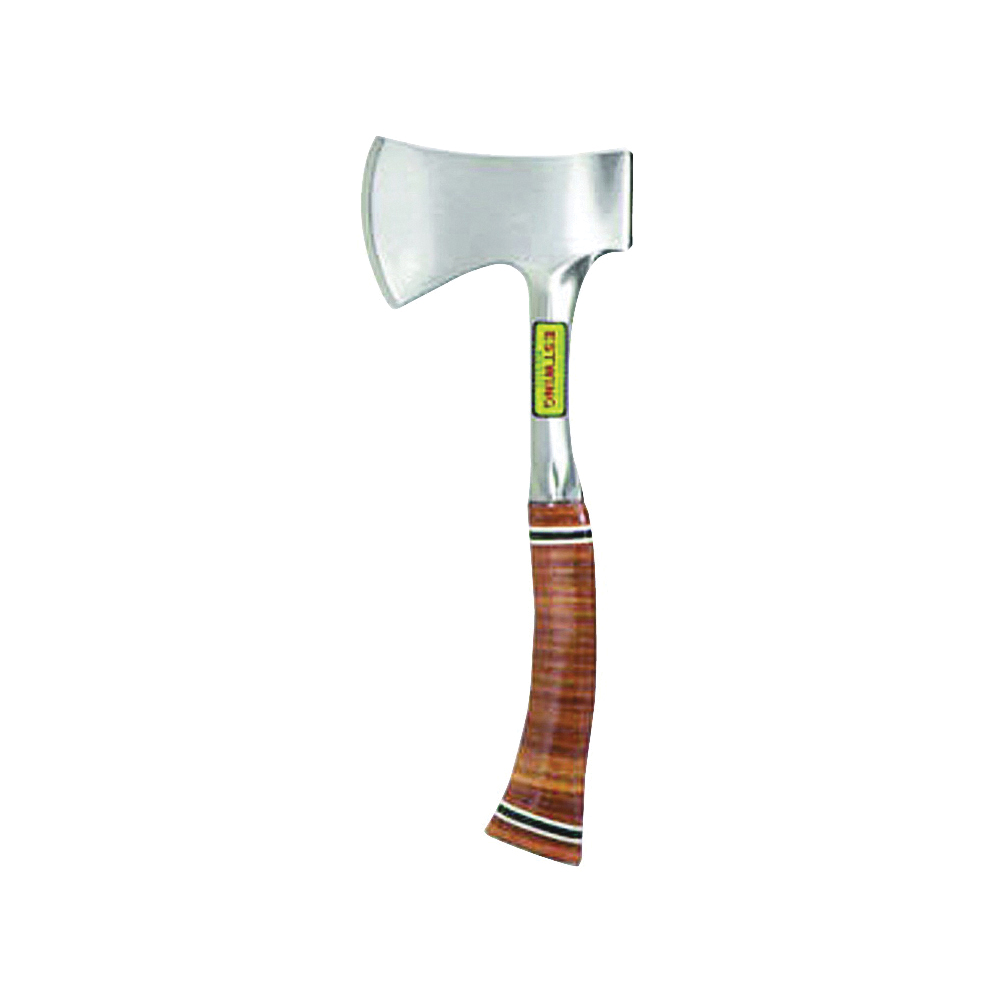E24A Sportsman's Axe, 3-1/4 in Cutting Edge, Steel Head, Leather Handle, 13-1/2 in OAL