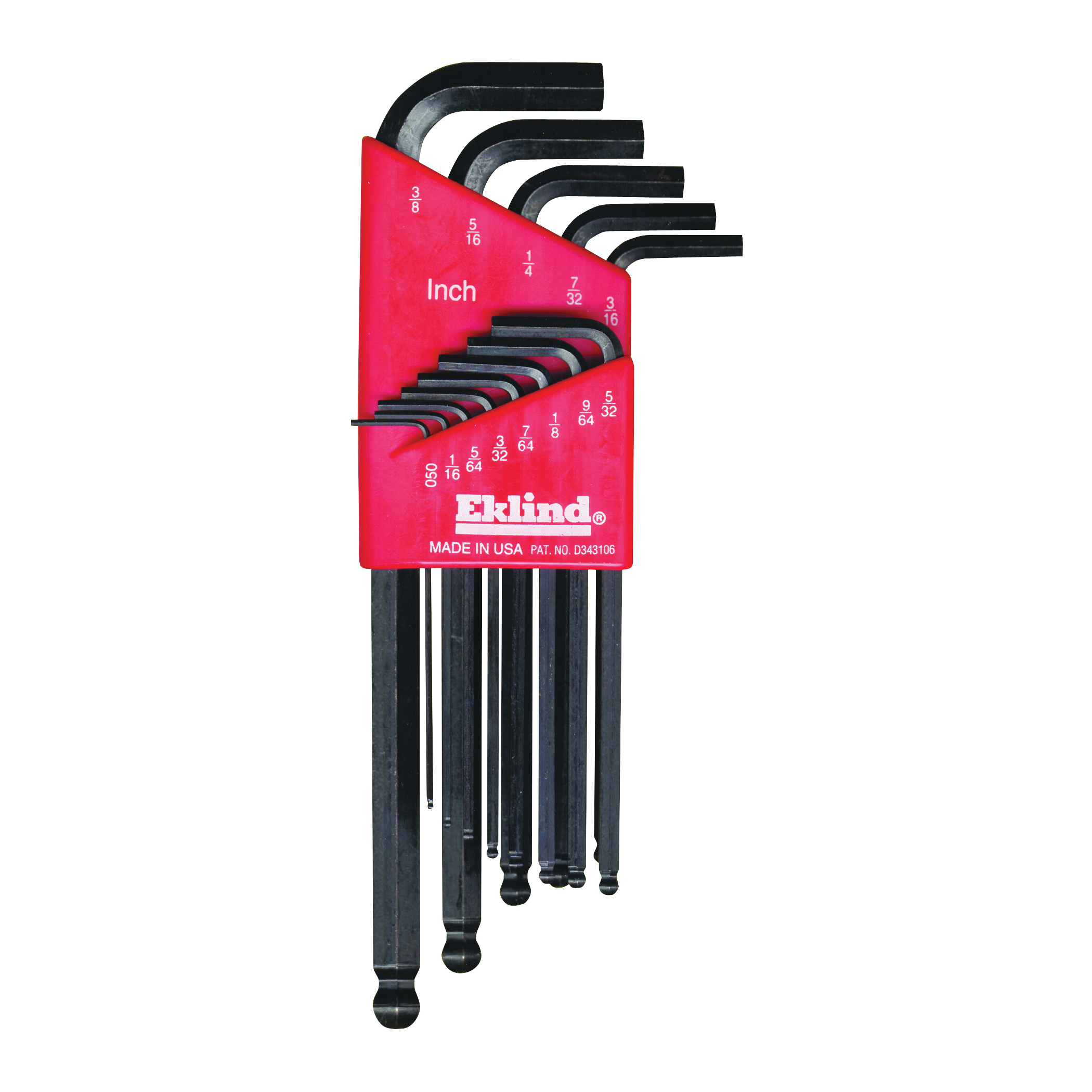 13213 Hex Key Set, Includes: 0.05 to 3/8 in Keys, 13-Piece, Steel, Black
