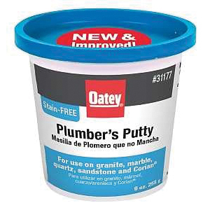 Oatey 31177 Plumbers Putty, Solid, Off-White, 9 oz - 1