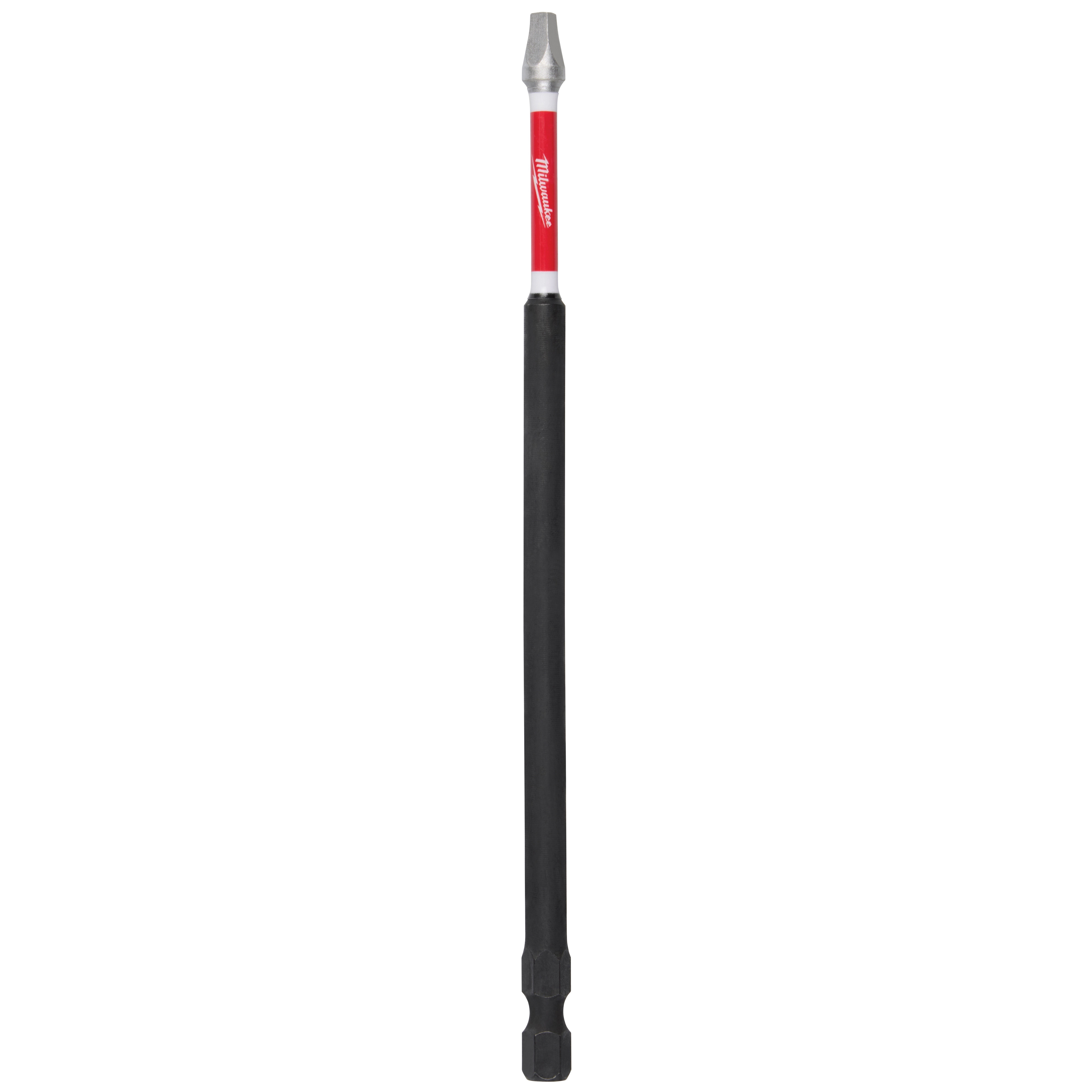 SHOCKWAVE 48-32-4805 Impact-Duty Power Screwdriver Bit, #2 Drive, Square Recess Drive, 1/4 in Shank, Hex Shank
