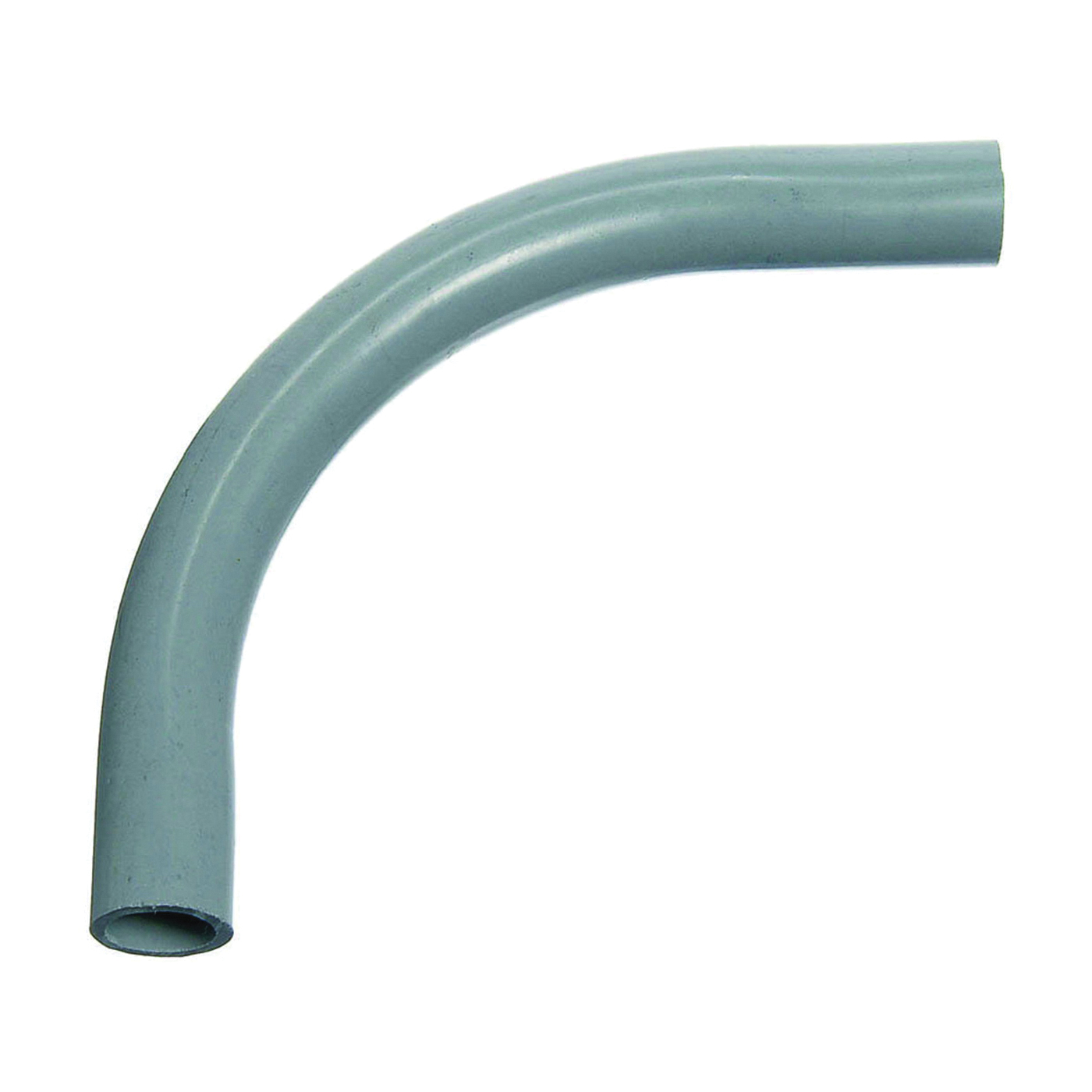 UB9AD-CAR Elbow, 1/2 in Trade Size, 90 deg Angle, SCH 80 Schedule Rating, PVC, Plain End, Gray