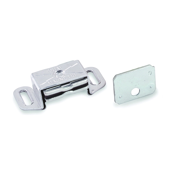 BP9783AL Magnetic Catch, 2-3/16 in L x 1 in W Catches, Aluminum