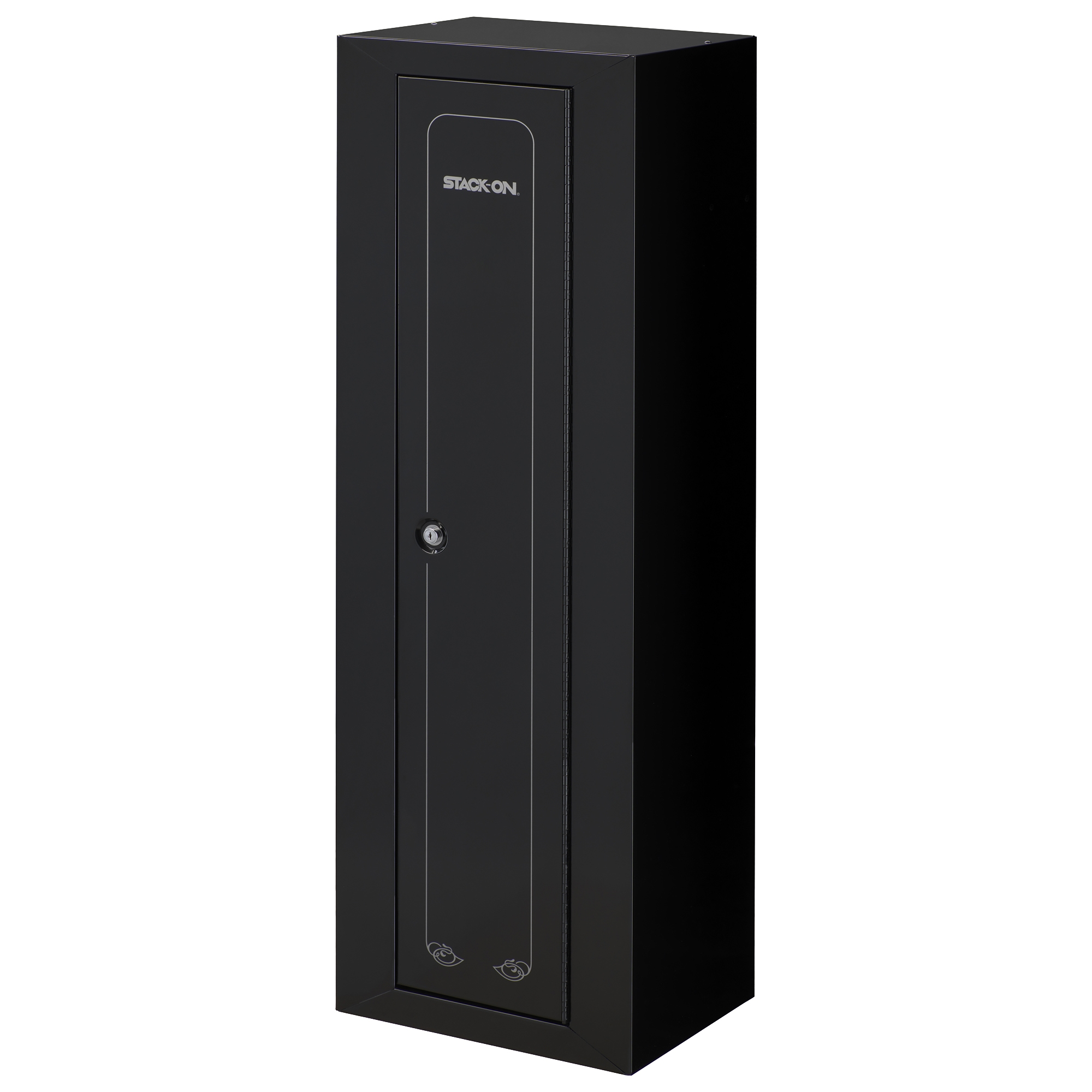 STACK-ON GCB-910 Security Cabinet, Steel, Black, Gloss, Double Bitted Key Lock, 1-Compartment - 3
