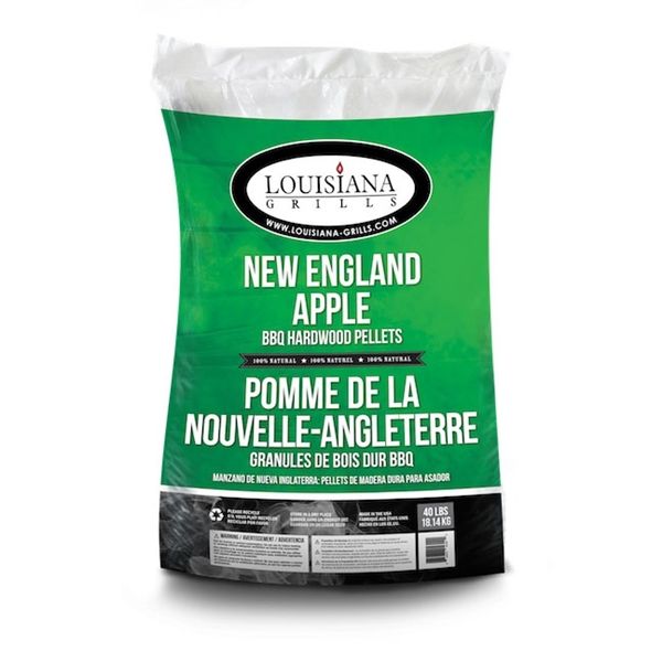 LOUISIANA GRILLS New England Apple 55403 Grill Pellet, 40 lb