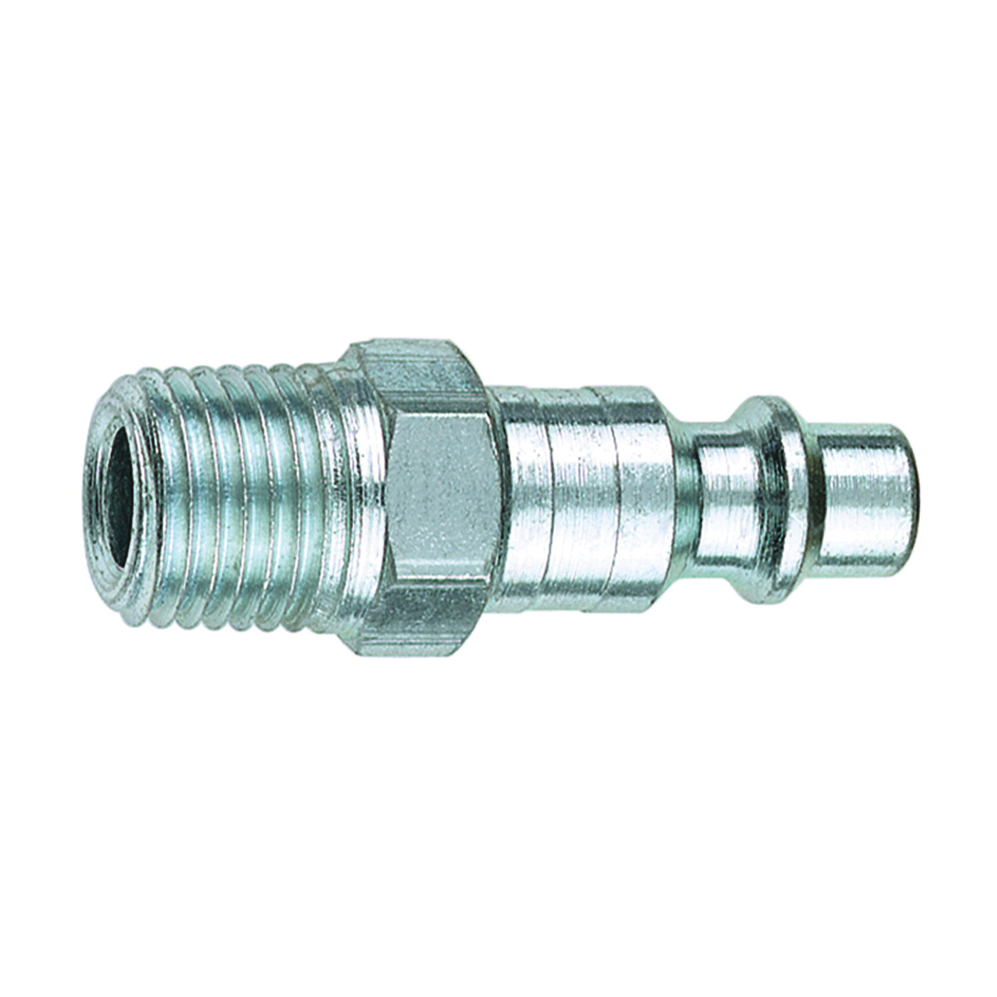 12-227 Plug, 3/8 in, MNPT, Steel, Nickel-Plated