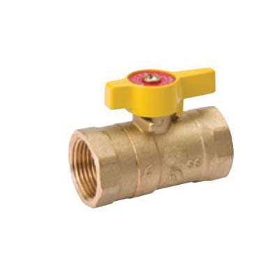 B & K 110-225 Gas Ball Valve, 1 in Connection, FPT, 200 psi Pressure, Brass Body - 1