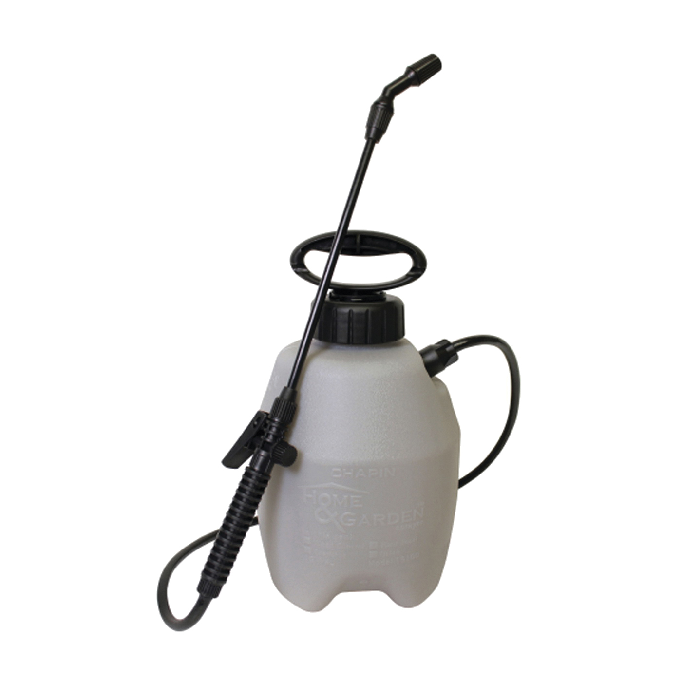 16200 Home and Garden Sprayer, 2 gal Tank, Polyethylene Tank, 34 in L Hose, Black/White