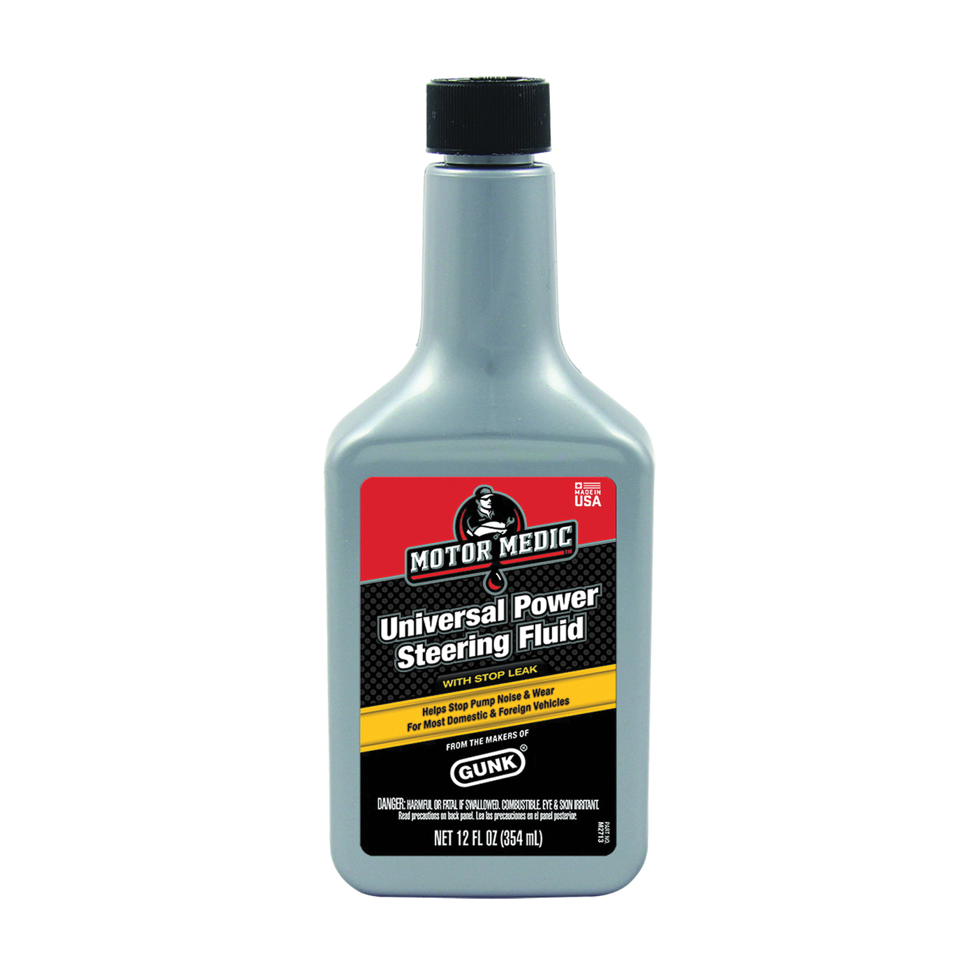M2713 Power Steering Fluid with Stop Leak, 12 oz Bottle