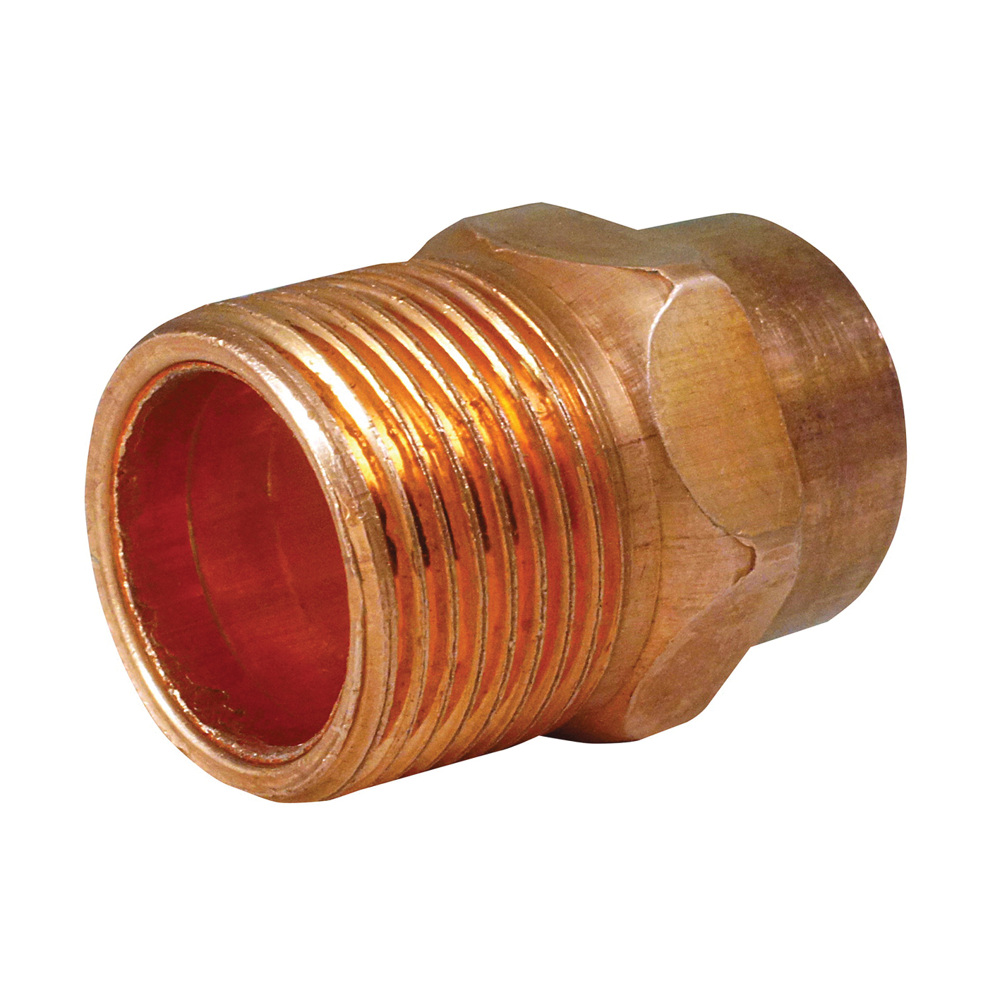 104 Series 30290 Pipe Adapter, 1/4 in, Sweat x MNPT, Copper