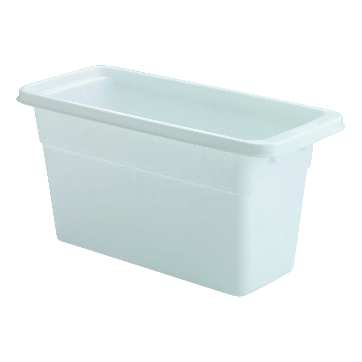 2862RDWHT Ice Cube Bin, 6-1/8 in L, 5-1/4 in W, 12-3/4 in H, Plastic, White, Dishwasher Safe: Yes