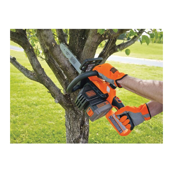 Black+Decker LCS1240 Chainsaw, Battery Included, 2 Ah, 40 V, Lithium-Ion, 4 in Cutting Capacity, 12 in L Bar - 4