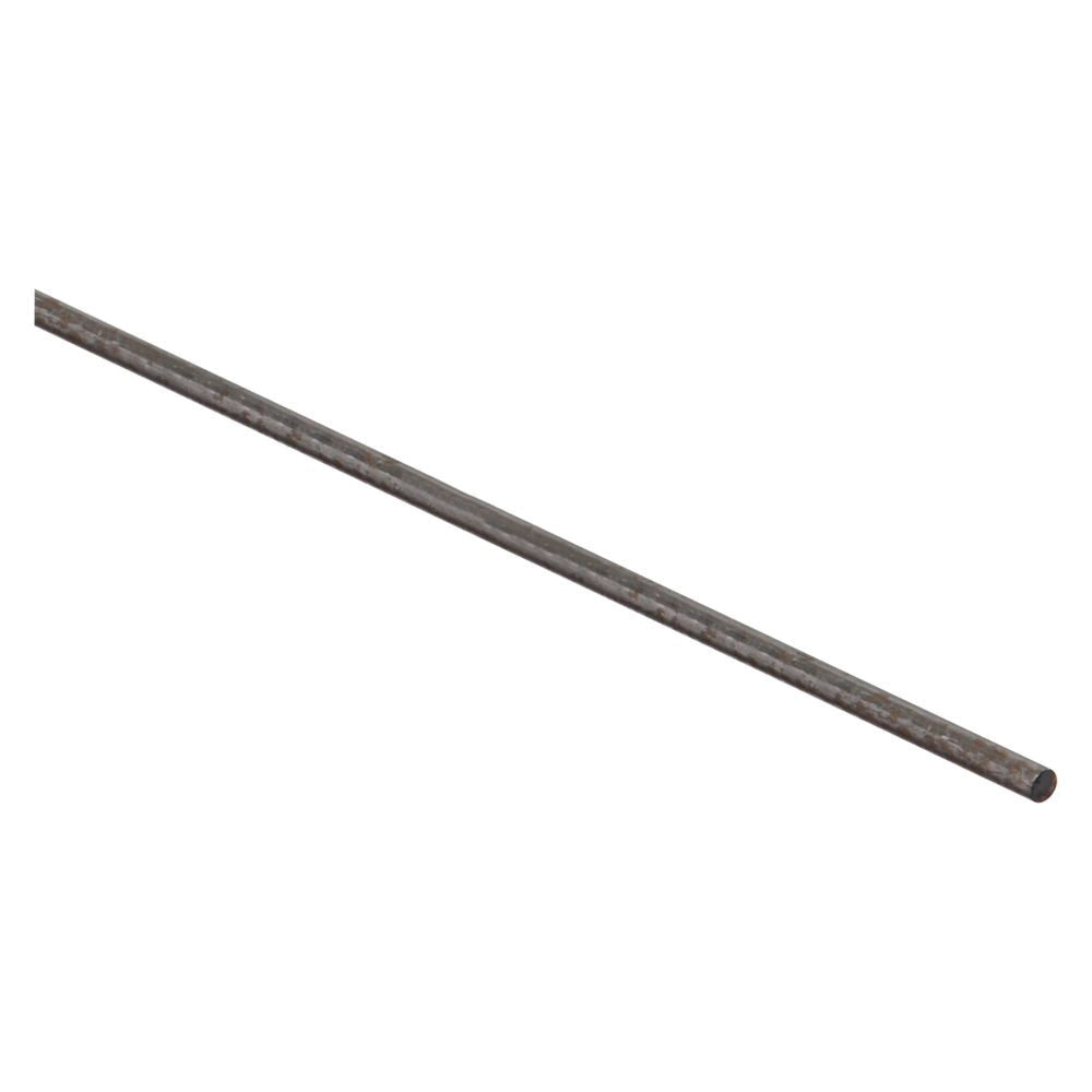 4055BC Series N301-242 Smooth Rod, 1/8 in Dia, 36 in L, Steel, Plain