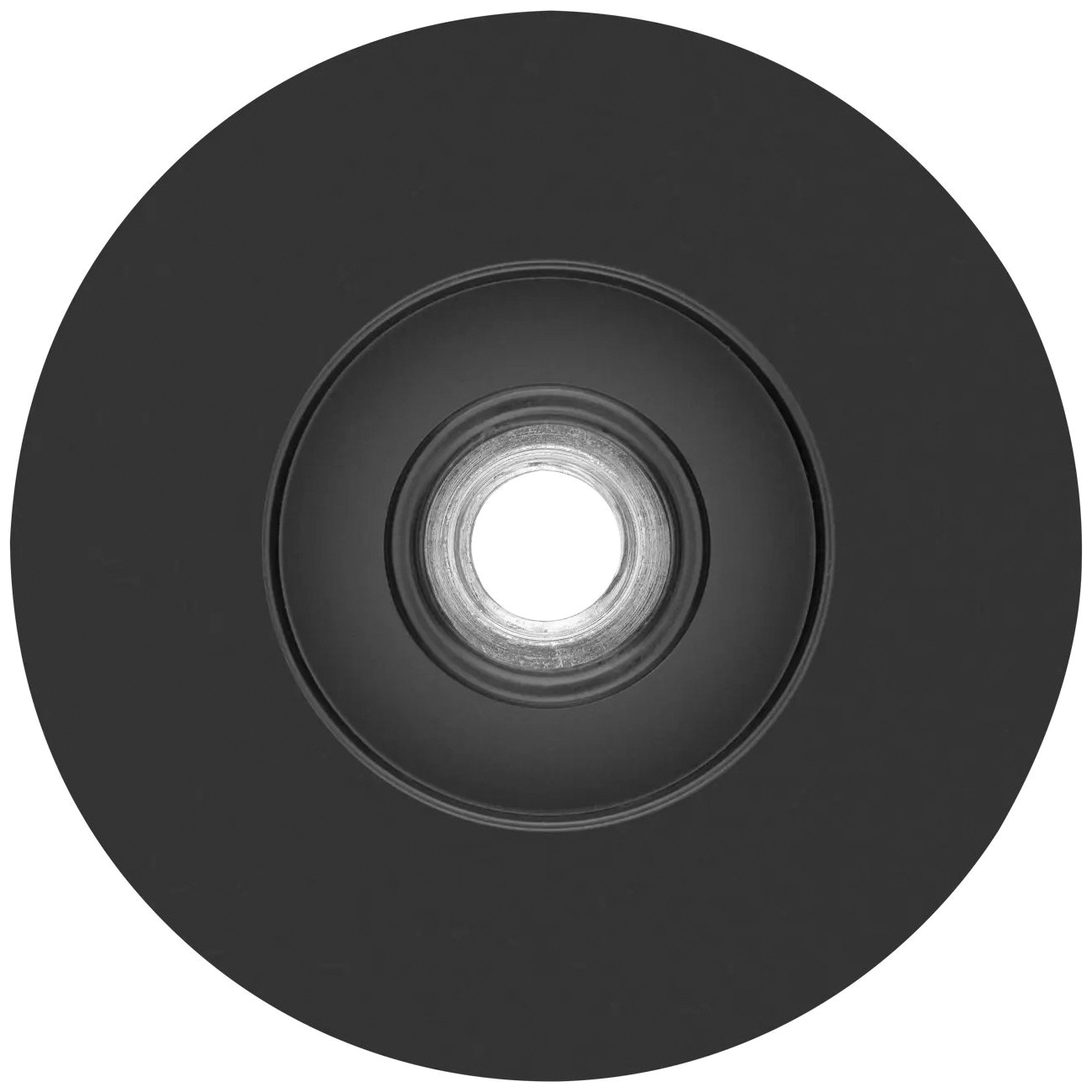 DW4945 Fiber Disc Backing Pad with Locking Nut, 4-1/2 in Dia, 5/8 in Arbor/Shank, Rubber