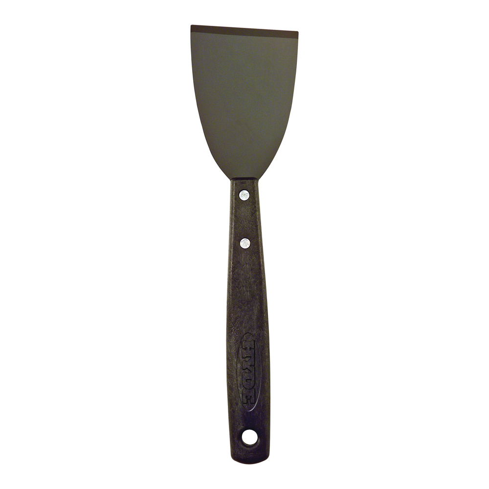 Extended Wood Handle Series 12050 Paint Scraper, 3 in W Blade, Chisel, Stiff Blade, Carbon Steel Blade, Long Handle