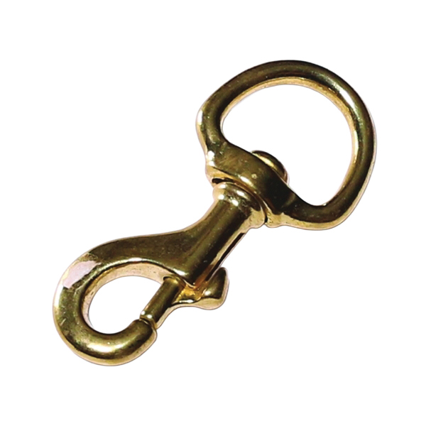 225BT-1/4 Swivel Eye Bolt Snap, 120 lb Working Load, Bronze, Polished