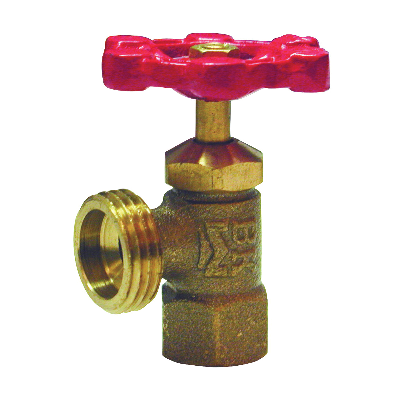 ProLine Series 102-103 Boiler Drain Valve, 1/2 in Connection, FPT x Hose, 125 psi Pressure, Brass Body