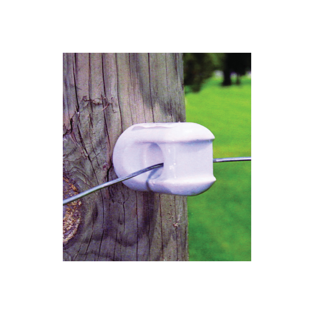 MP-1933 Small Screw-In Insulator, Polyrope/Polywire, Porcelain, Screw Mounting