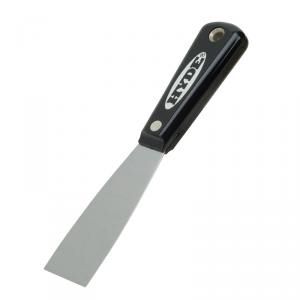 Black & Silver 02100 Putty Knife, 1-1/2 in W Blade, HCS Blade, Nylon Handle