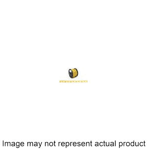 PD0722087 Loop Chain, #2/0, 50 ft L, 255 lb Working Load, Low Carbon Steel, Yellow Poly-Coated