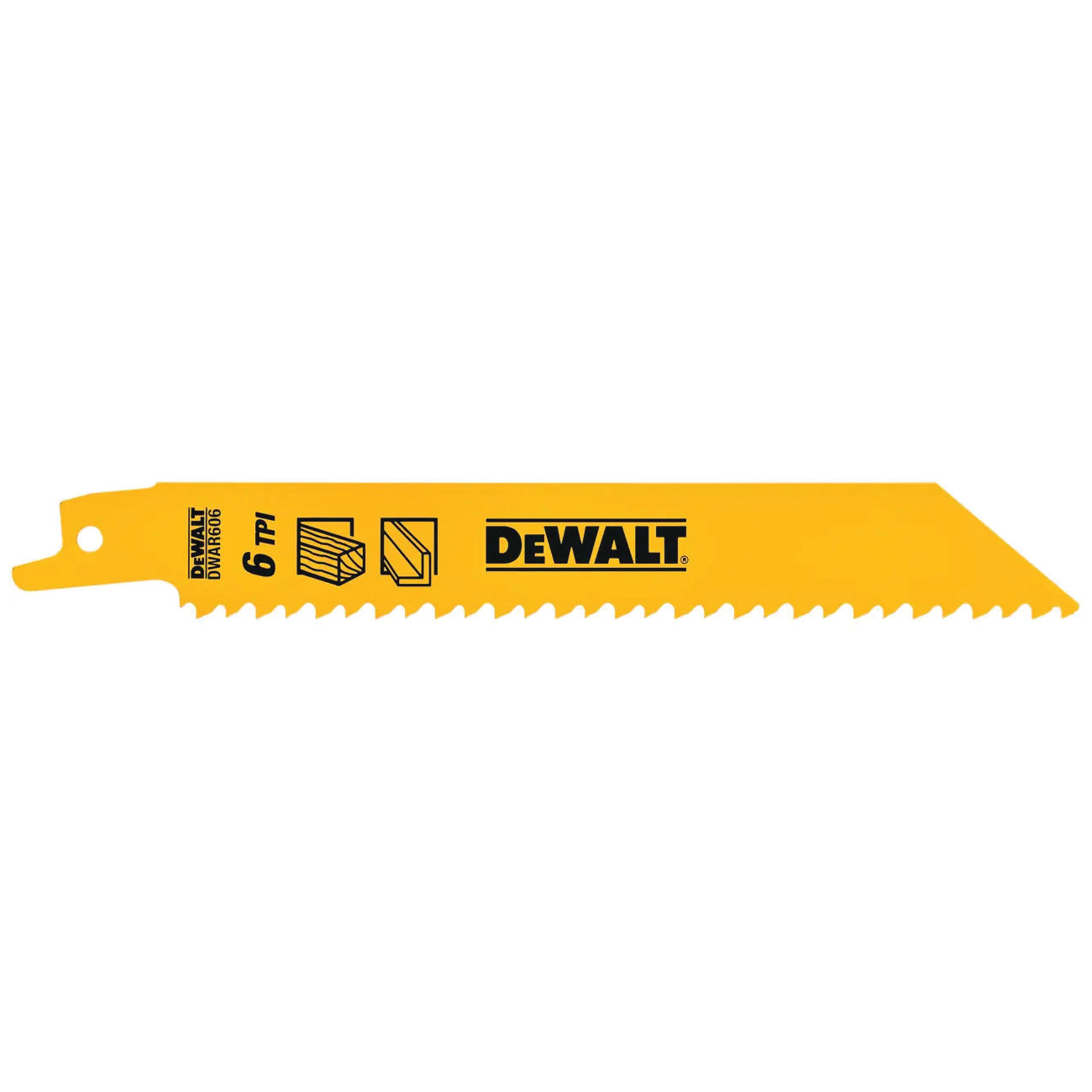 DW4850 Reciprocating Saw Blade, Applicable Materials: Nail-Embedded Wood, Non-Ferrous Metal, Plastic