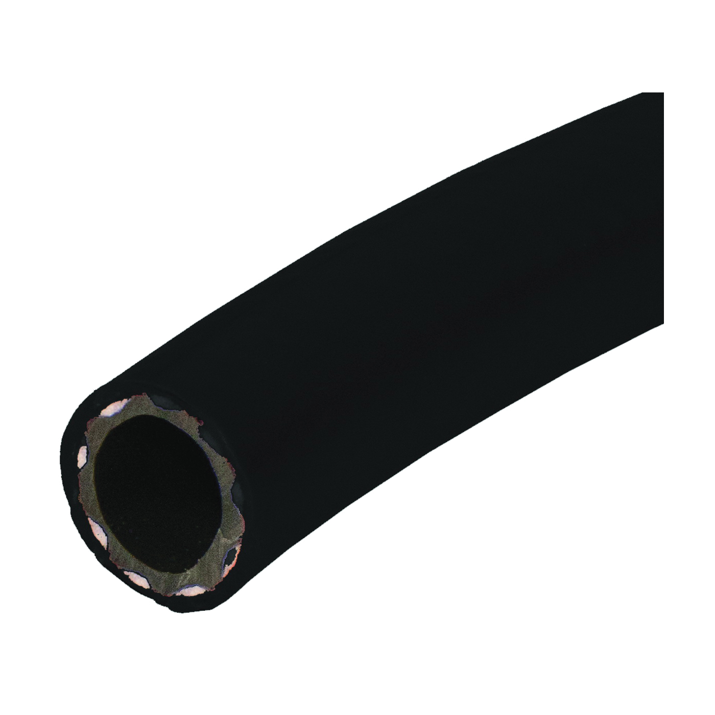 T62075003 Heater Hose, 3/4 in ID, Reinforced Rubber, Black, 75 ft L