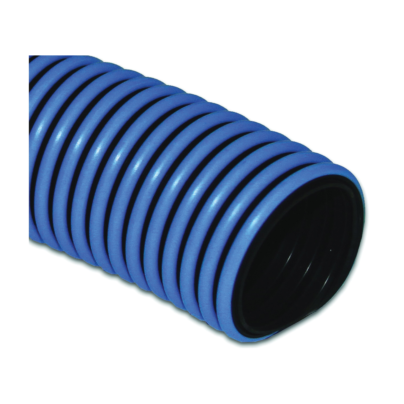 T32005001/RPSP Pool Vacuum Hose, 1-1/4 in ID, 50 ft L, Polyethylene, Black/Blue