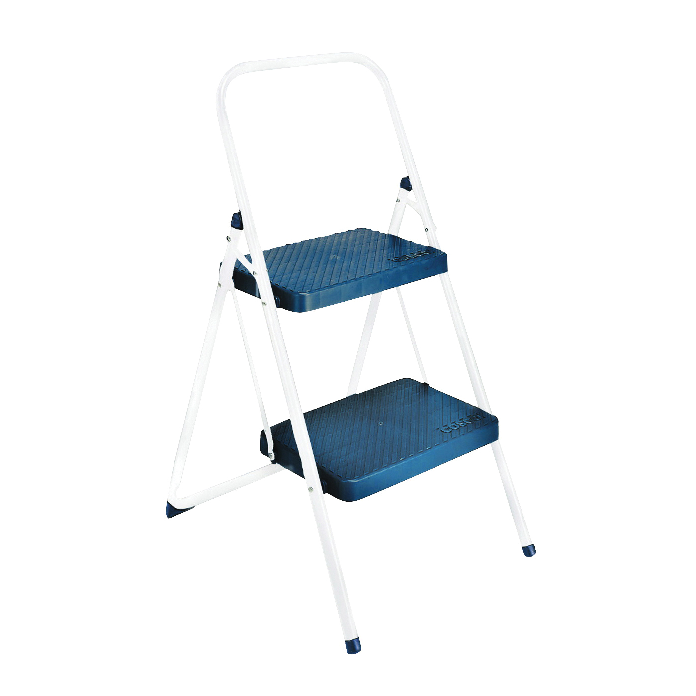 11565CGGL4 Folding Step Stool, 34.646 in H, 200 lb, Polypropylene, Blue
