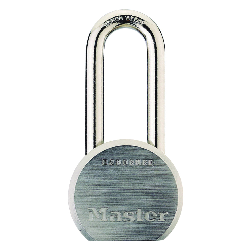 930DLHPF Padlock, Keyed Different Key, 7/16 in Dia Shackle, Boron Steel Shackle, Steel/Zinc Body