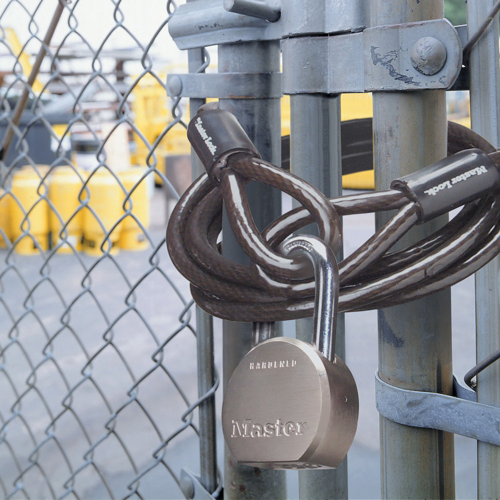 Master Lock 930DLHPF Padlock, Keyed Different Key, 7/16 in Dia Shackle, 2 in H Shackle, Boron Steel Shackle - 2