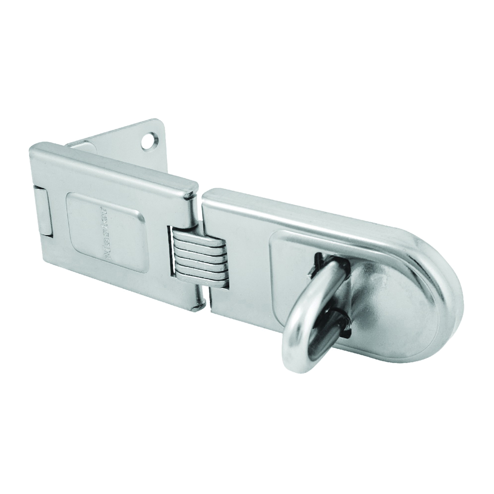 720DPF Latching Hasp, 6-1/4 in L, 1/2 in W, Steel, Zinc, 7/16 in Dia Shackle