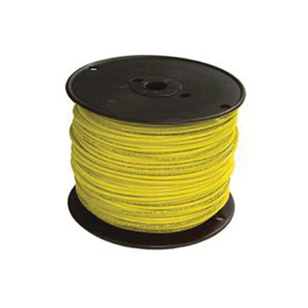 12YEL-STRX500 Building Wire, Yellow Sheath, 12 AWG Wire, 1-Conductor, 500 ft L, Stranded