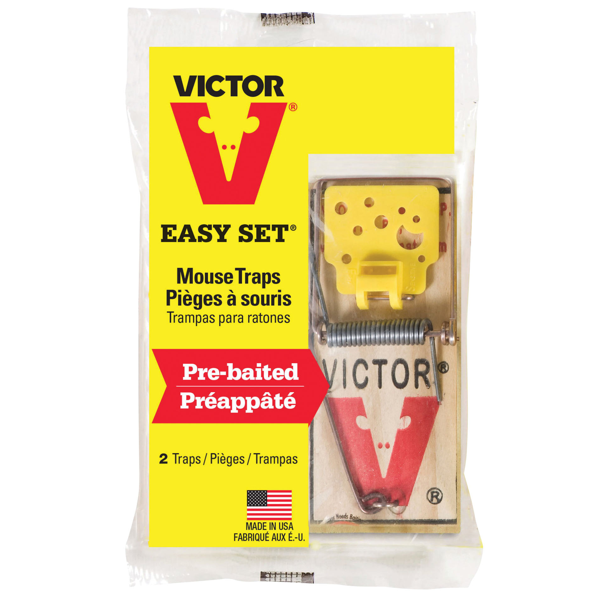 Victor M392 Power-Kill Easy Set Mouse Trap - 2 Reusable Mouse Traps