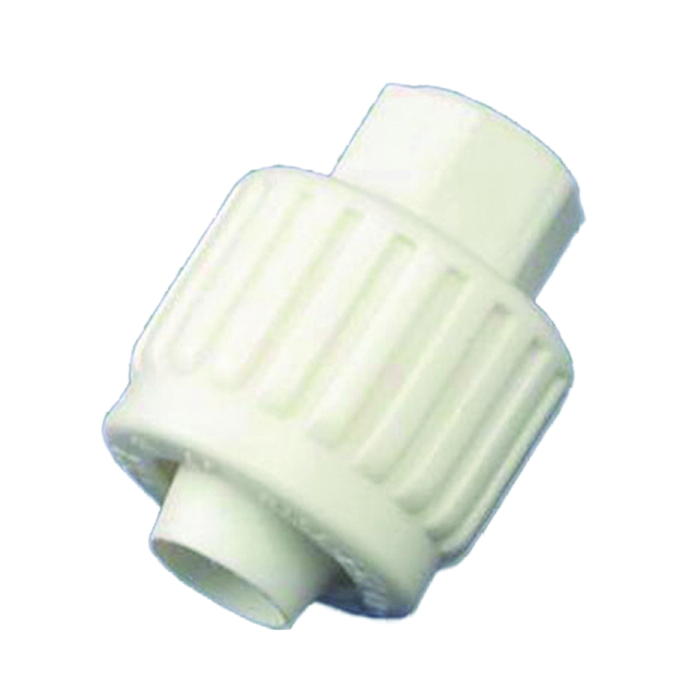 16871 Tube to Pipe Adapter, 1/2 x 1/8 in, Compression x FPT, Polyoxymethylene, White, 100 psi Pressure