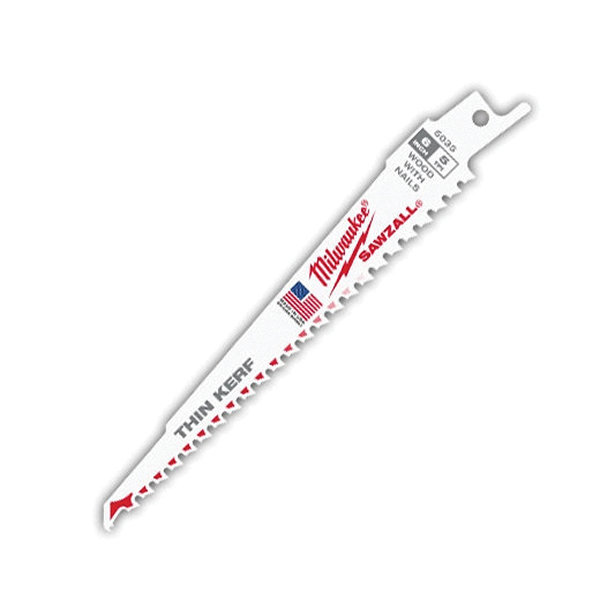 48-00-5035 Reciprocating Saw Blade, 3/4 in W, 6 in L, 5 TPI, Bi-Metal Cutting Edge