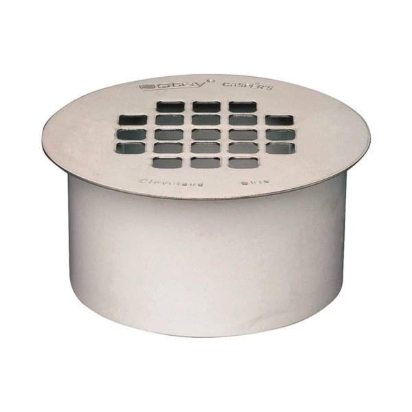 43565 Floor Drain, Snap-In, PVC, For: Sch 40 DWV PVC Pipes, 3 in